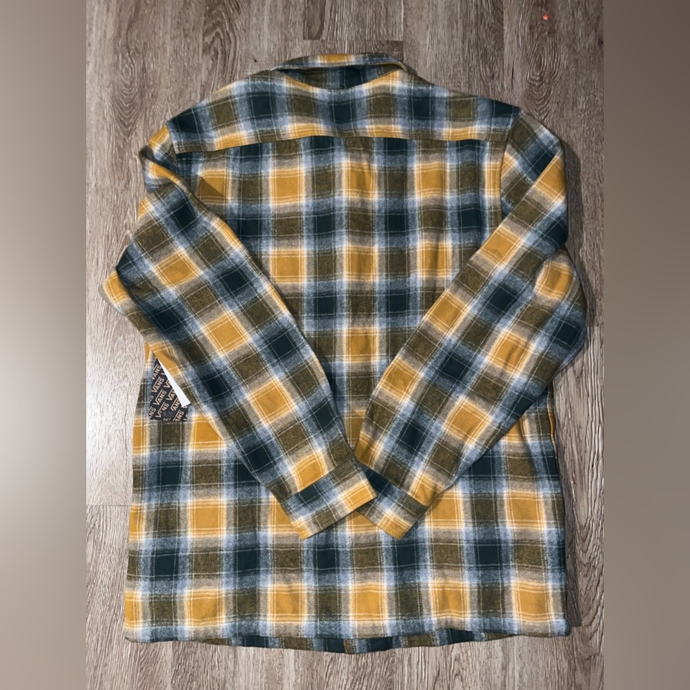 NEW VAN'S "Pemberton LS Button Up Pocket Shirt" MEN'S MULTI-COLOR L Classic Fit - Picture 3 of 4